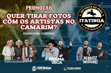 Promoção – Quer tirar foto com os artistas no camarim?