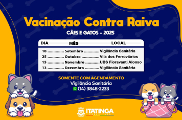 VACINAÇÃO CONTRA A RAIVA 