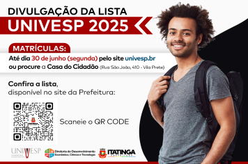UNIVESP 2025 – PRIMEIRA CHAMADA DIVULGADA!