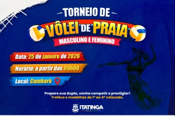 Torneio de Vôlei de Praia – Masculino e Feminino