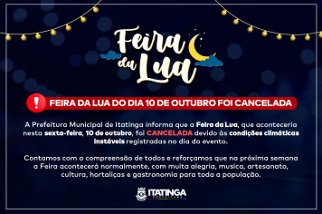 Feira da Lua Cancelada – 10 de Outubro 