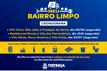 CAMPANHA BAIRRO LIMPO – COMBATE À DENGUE 