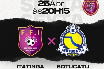 Tem jogão chegando em Itatinga!