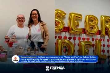 Itatinga esteve representada no evento “Todos por Elas”