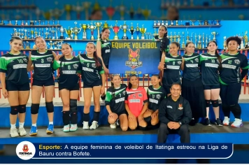 ITATINGA ESTREIA NA LIGA DE BAURU DE VOLEIBOL FEMININO 