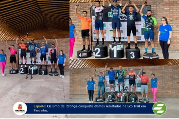 Ciclismo de Itatinga conquista ótimos resultados na Eco Trail em Pardinho