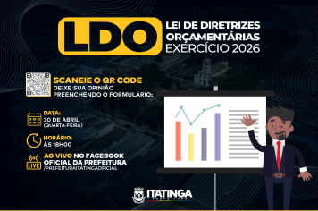 Participe da construção do futuro da nossa cidade!