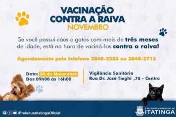 VACINAÇÃO CONTRA RAIVA