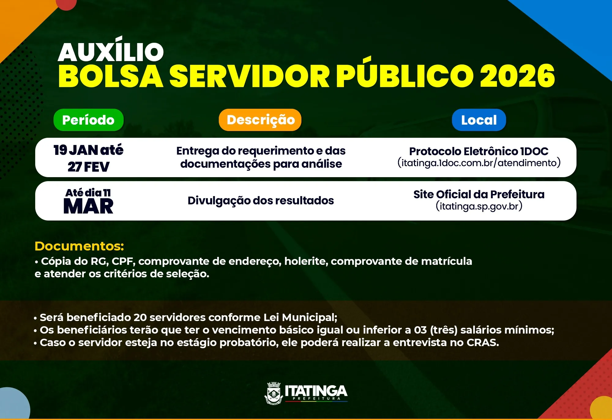 Auxílio Bolsa Servidor Público – 2026
