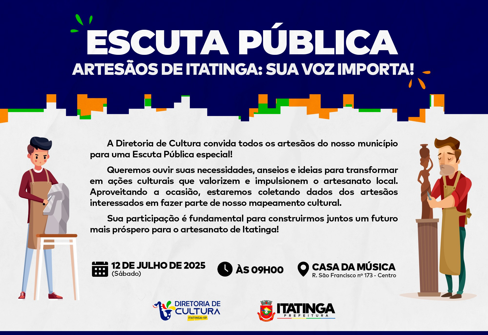 Artesãos de Itatinga: Sua Voz Importa!