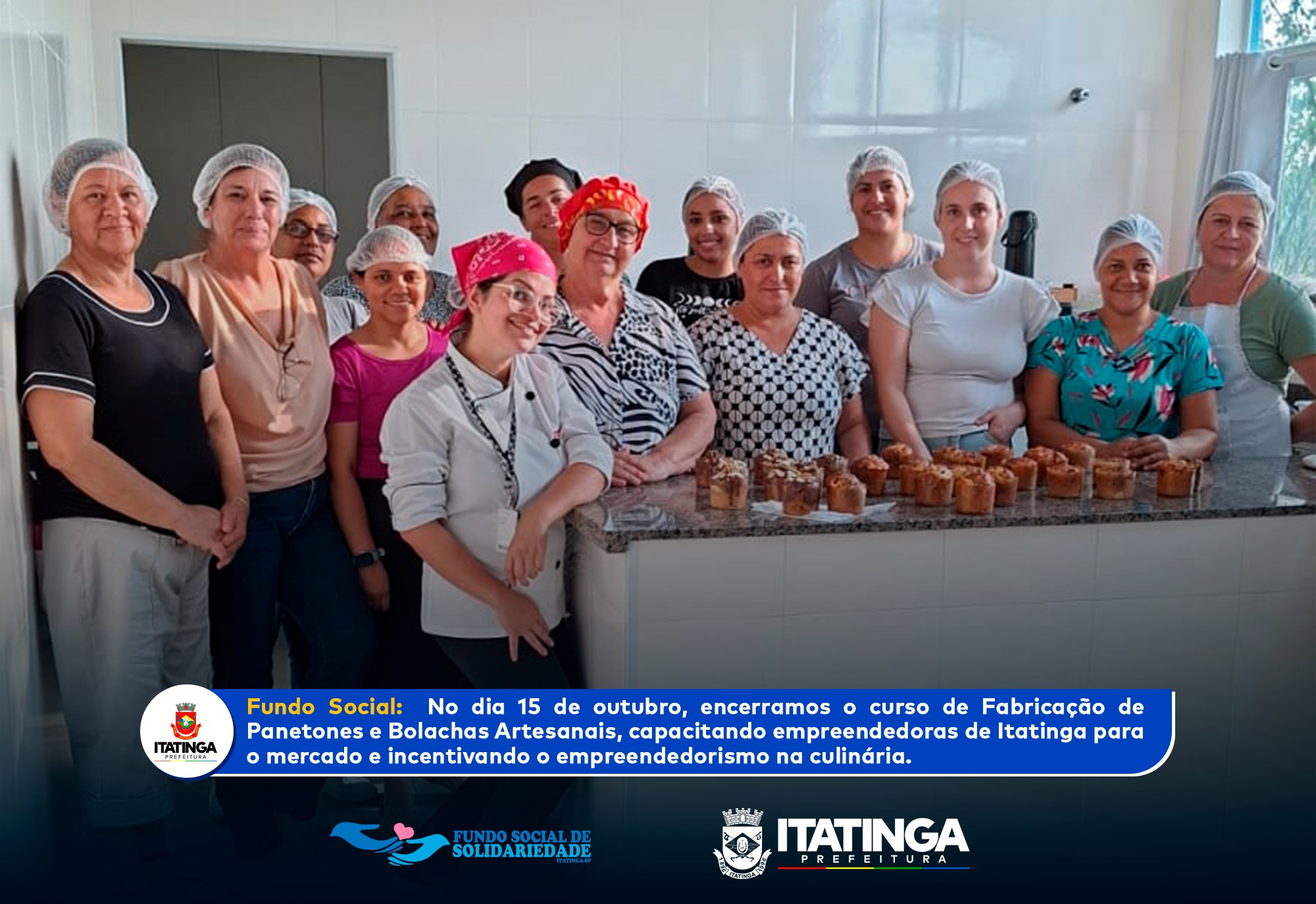 Encerramento do Curso de Fabricação de Panetones e Bolachas Artesanais