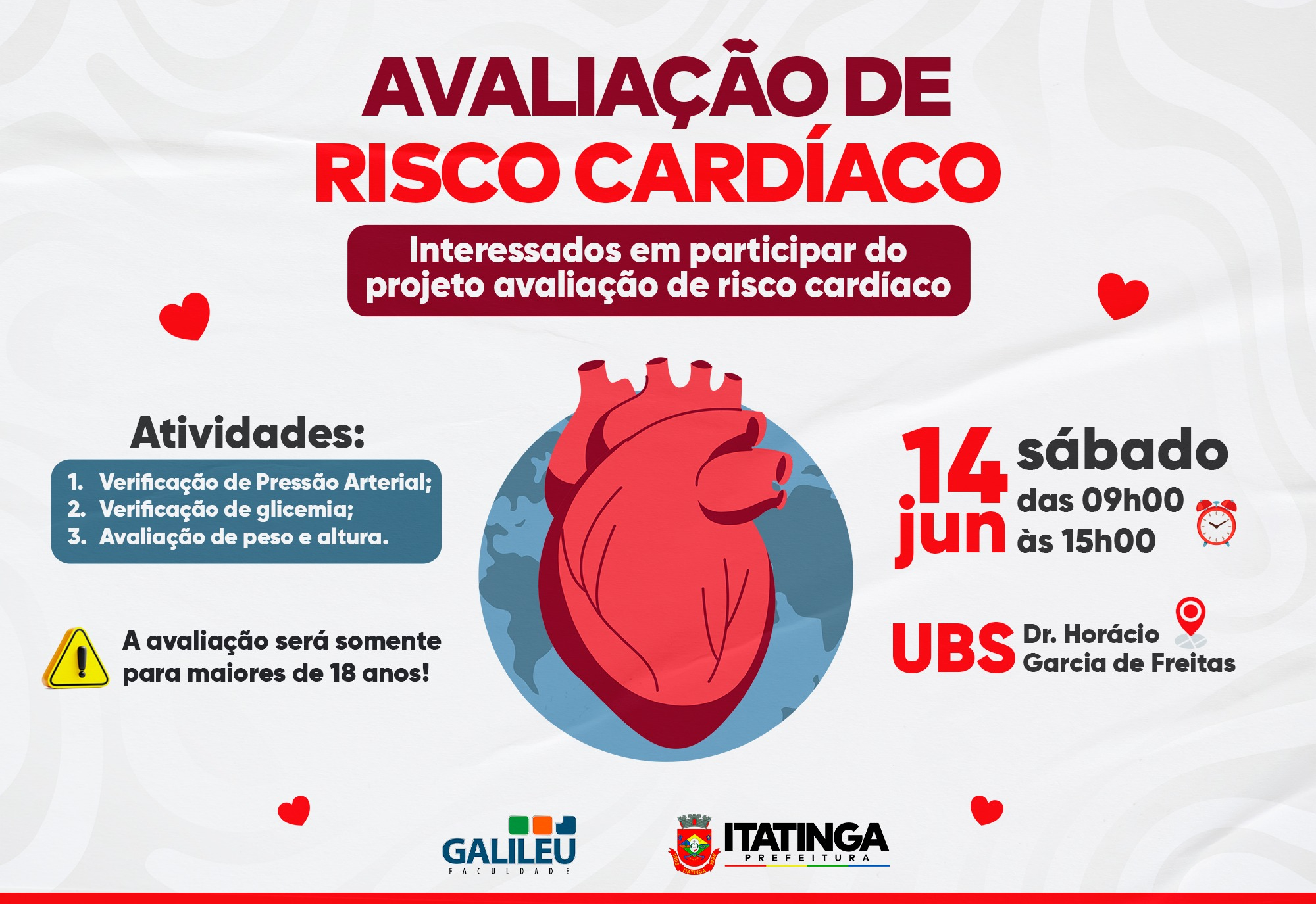 ATENÇÃO, POPULAÇÃO DE ITATINGA!