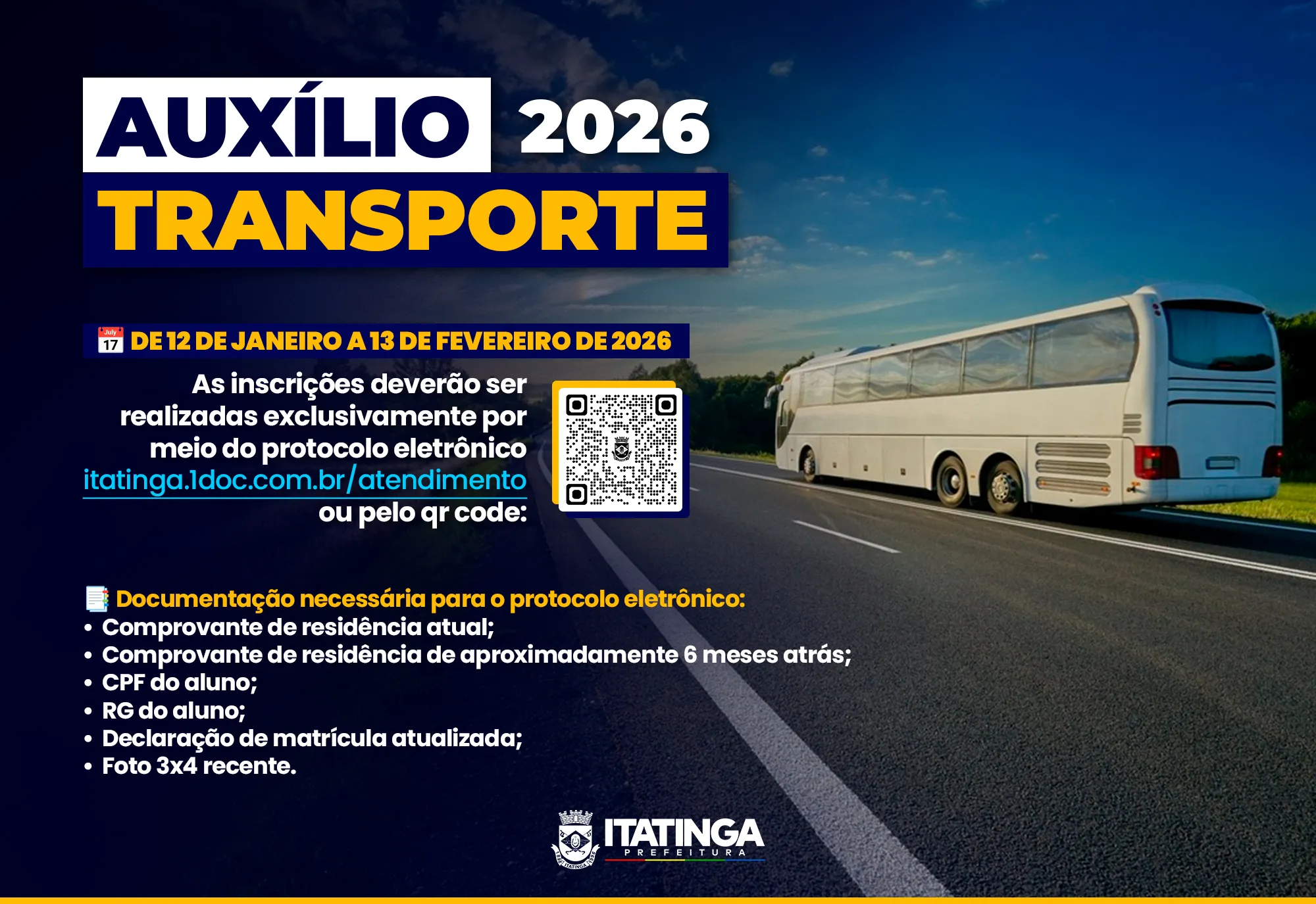 Auxílio Transporte Estudantil – 2026