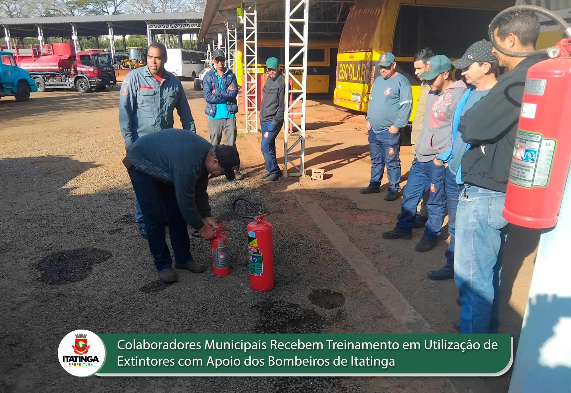 Treinamento de Extintores para Servidores do DOSCA