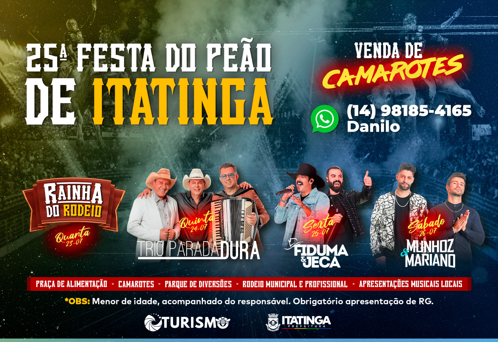 FESTA DO PEÃO DE ITATINGA: E OS CAMAROTES JÁ ESTÃO À VENDA! 