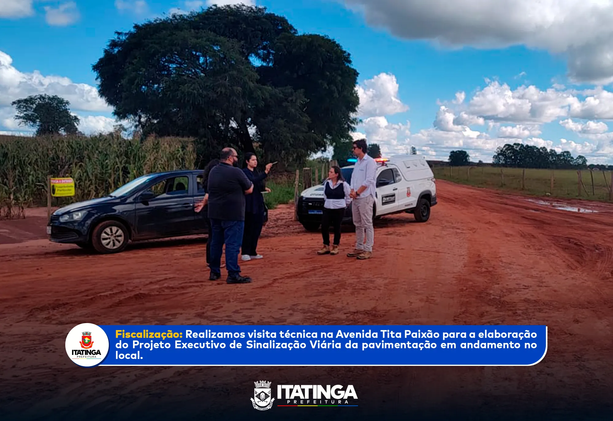 Visita técnica para elaboração de Projeto Executivo de Sinalização Viária