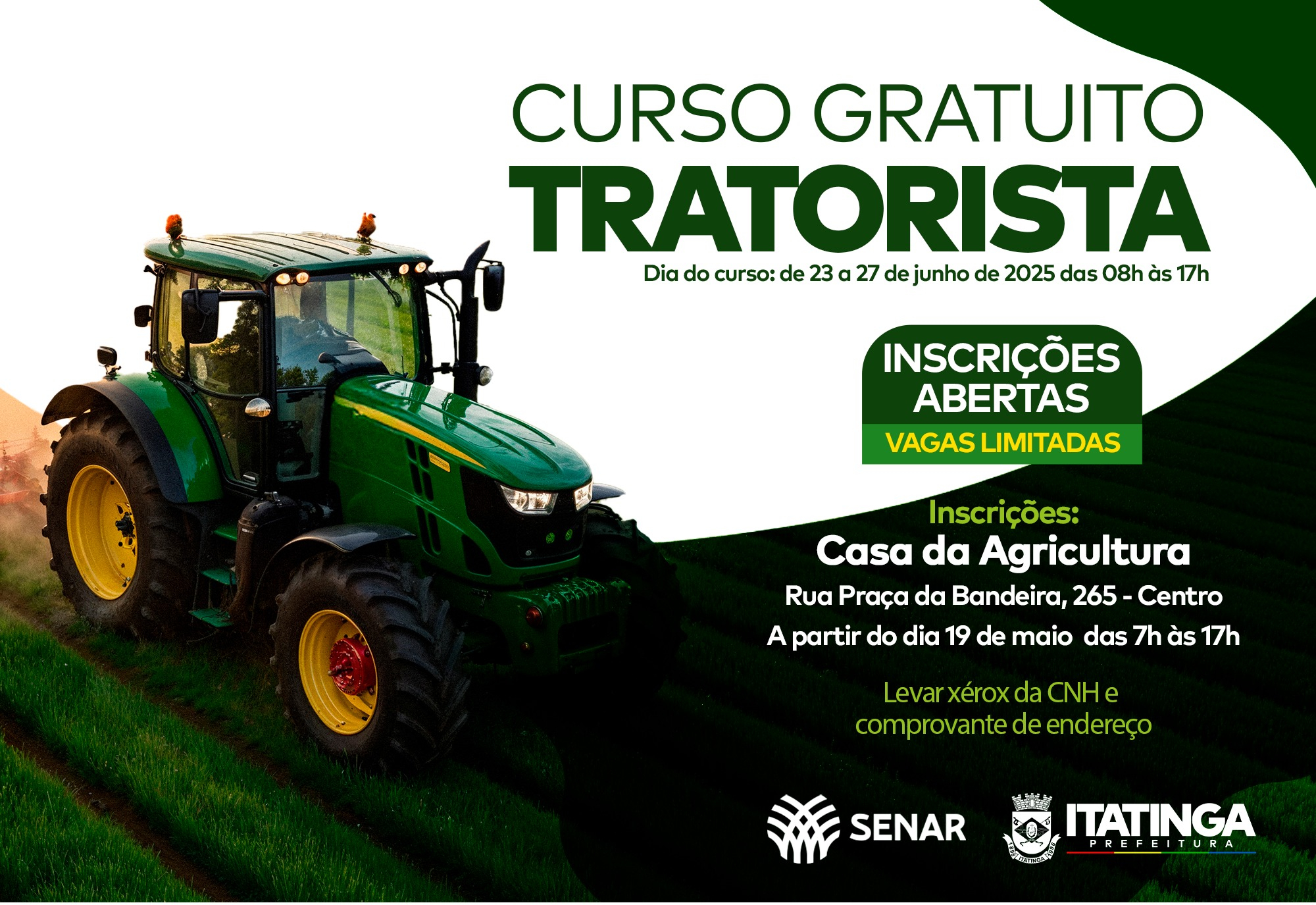 CURSO DE TRATORISTA