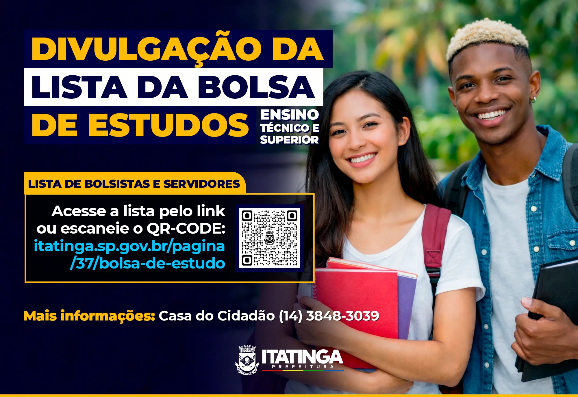 Divulgação da Lista de Bolsistas – Bolsa de Estudos