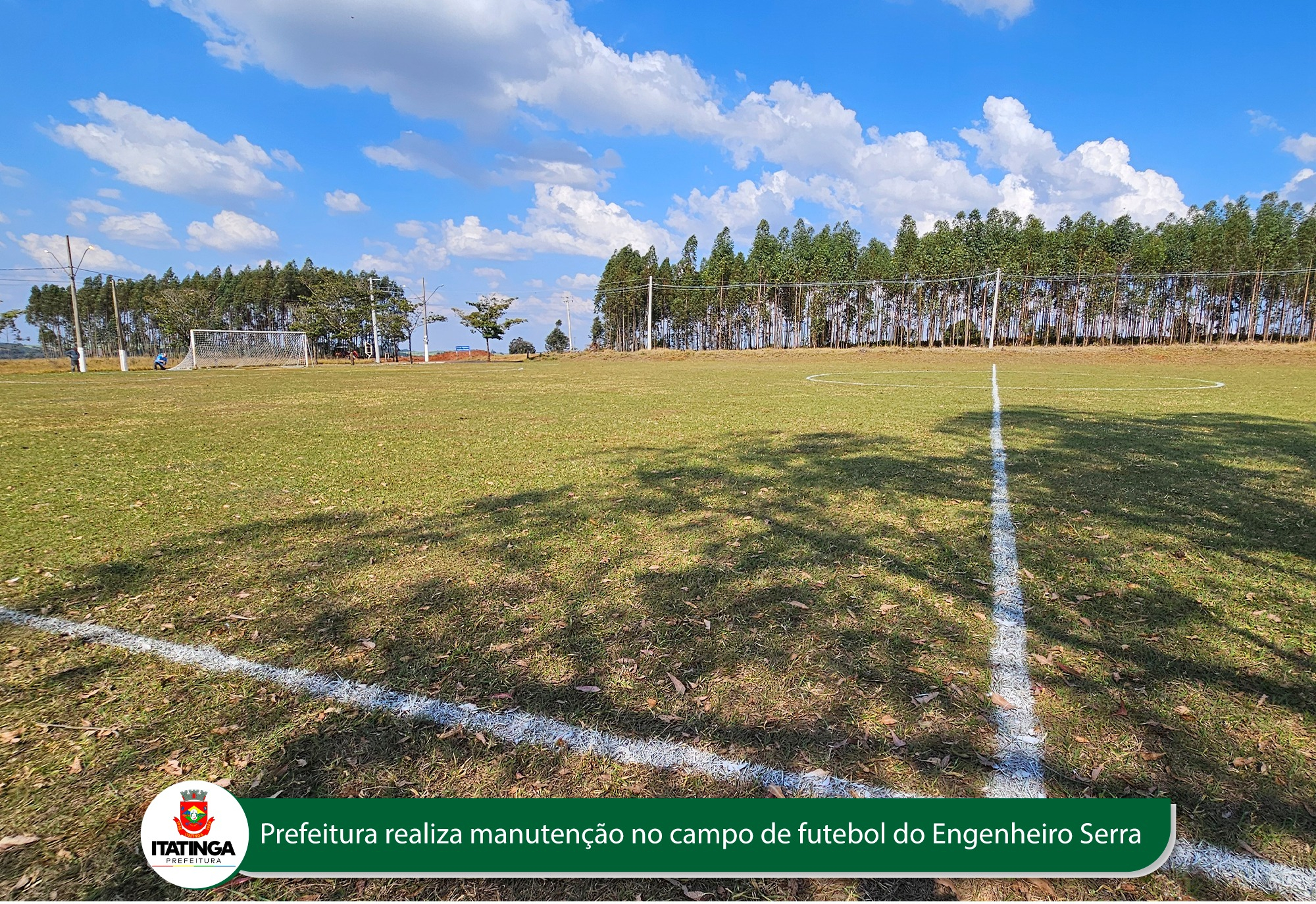 Manutenção no Campo de Futebol do Engenheiro Serra 