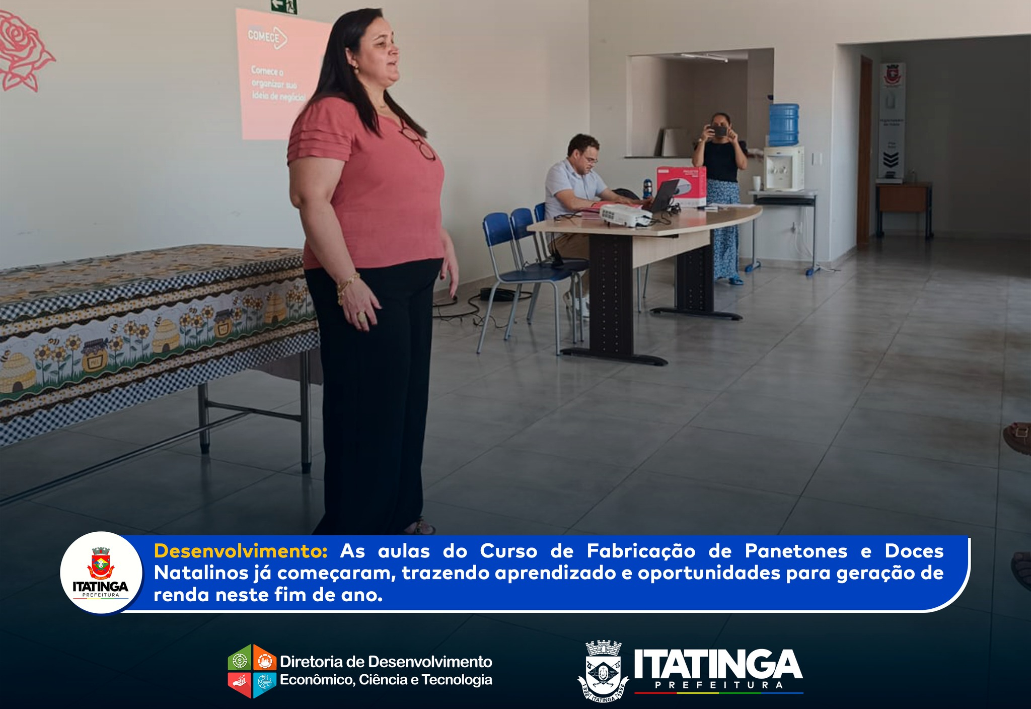 Início do Curso de Fabricação de Panetones e Doces Natalinos