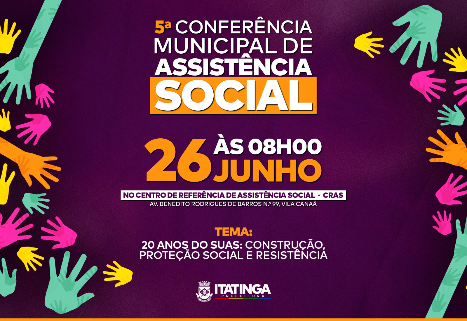 V Conferência Municipal de Assistência Social de Itatinga