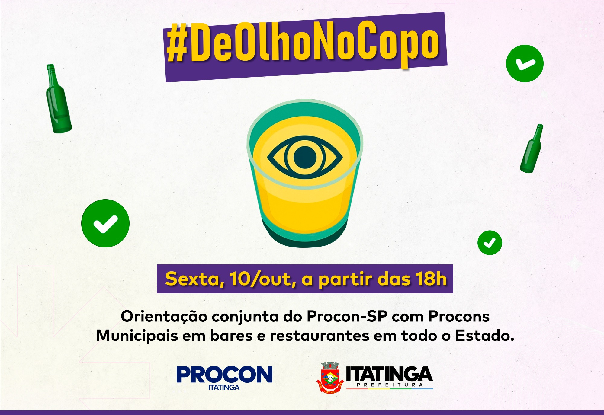 #DeOlhoNoCopo – Orientação sobre Adulteração de Bebidas